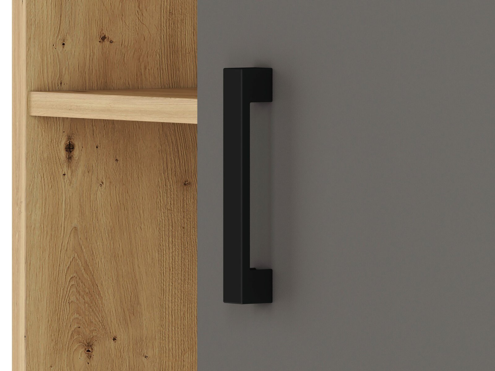 FINI 03 oak body / white front / anthracite insert - shelf - Image 5