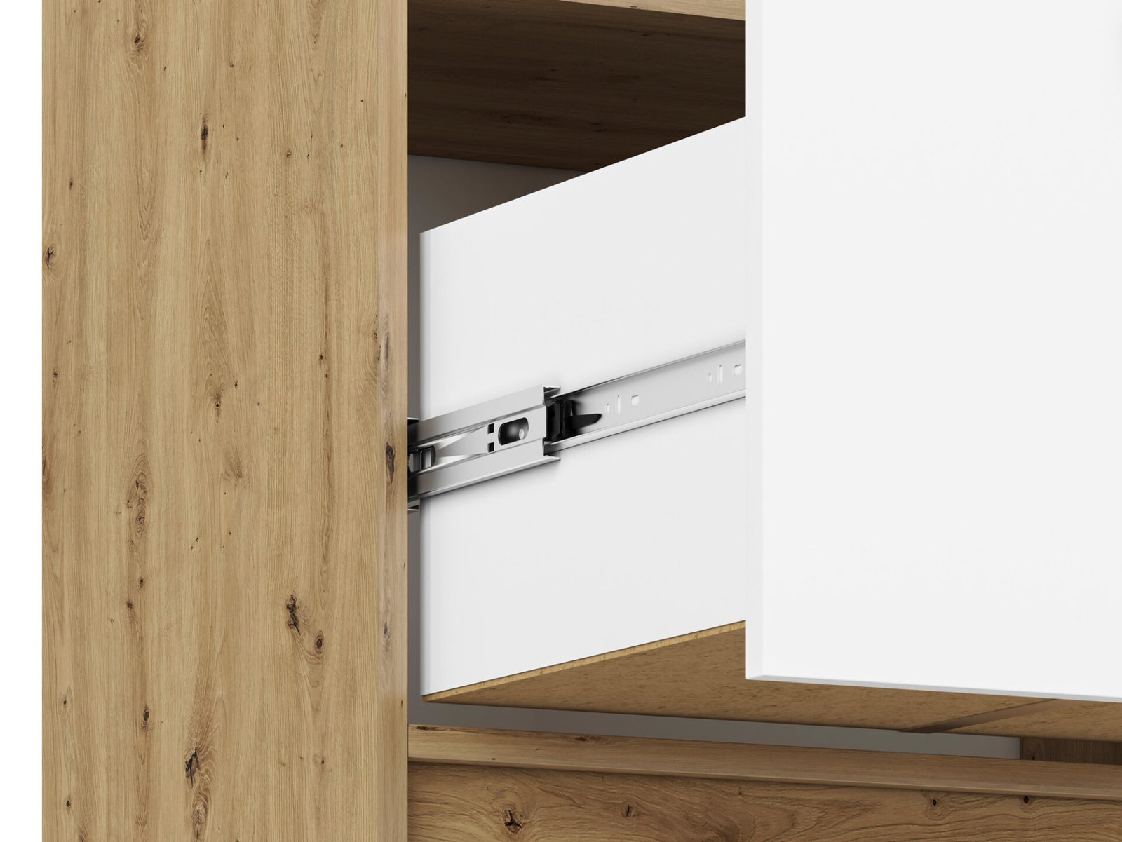 FINI 03 oak body / white front / anthracite insert - shelf - Image 7