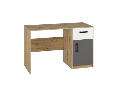 FINI 08 oak body / white front / anthracite insert – desk