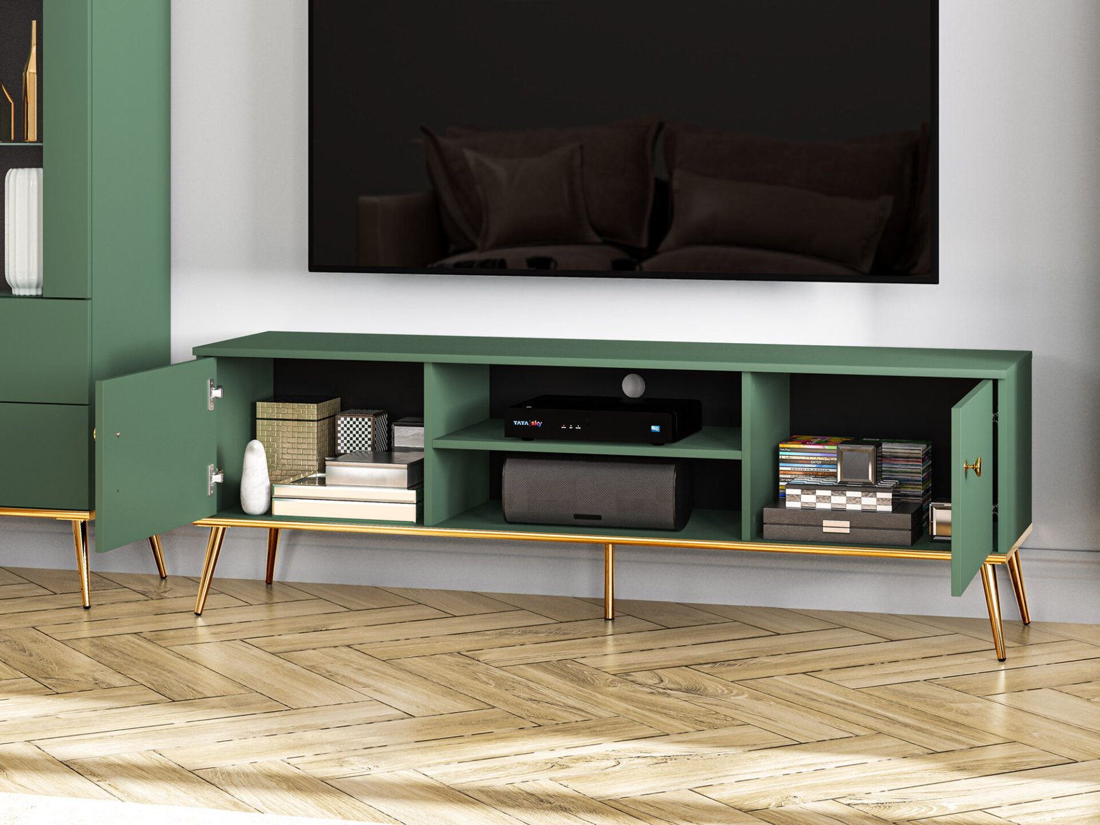 Forest 05 Labrador Breed 2D TV Cabinet - Image 5