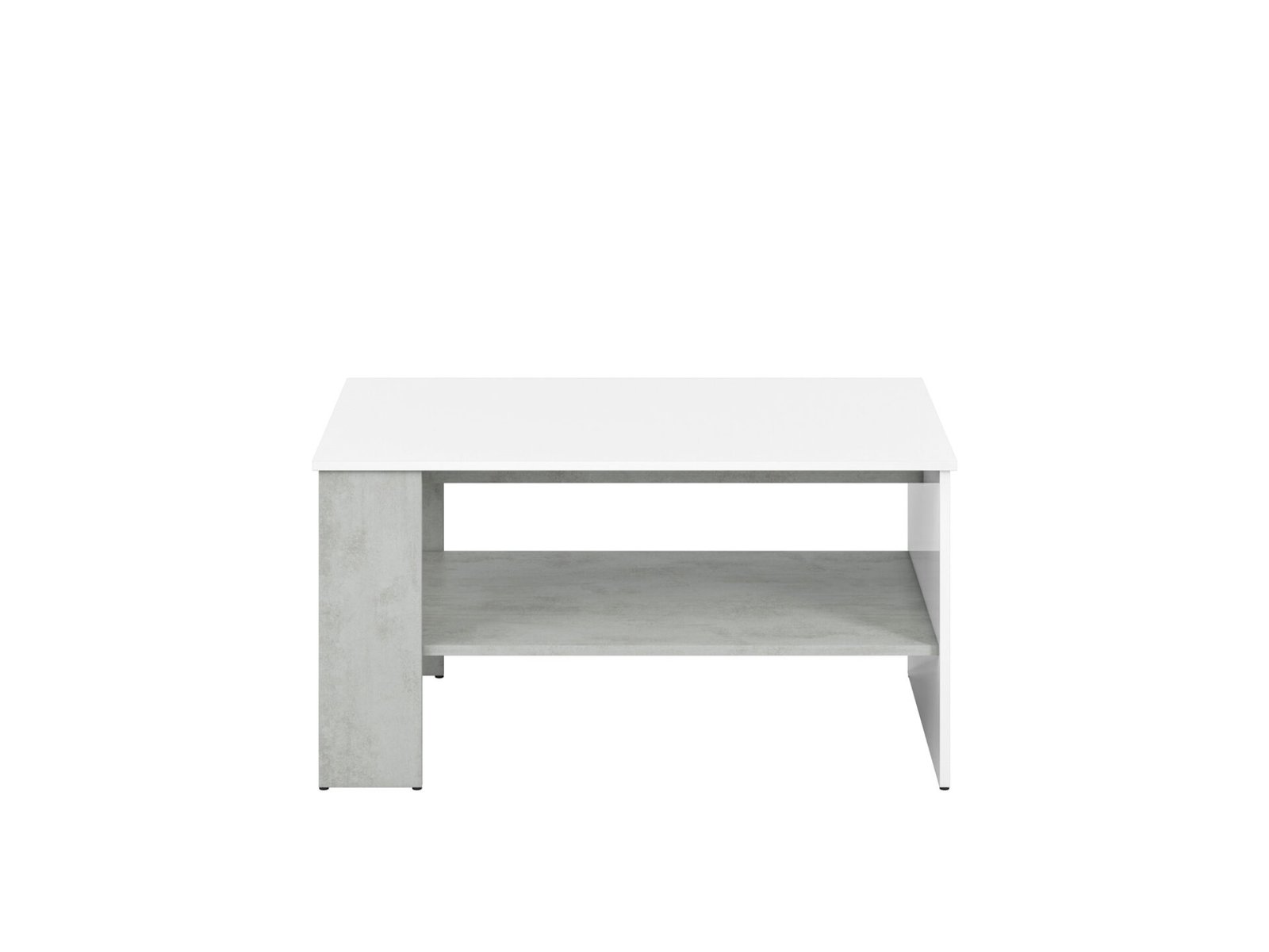 LUMENS 10 concrete silver/glossy white coffee table - Image 2