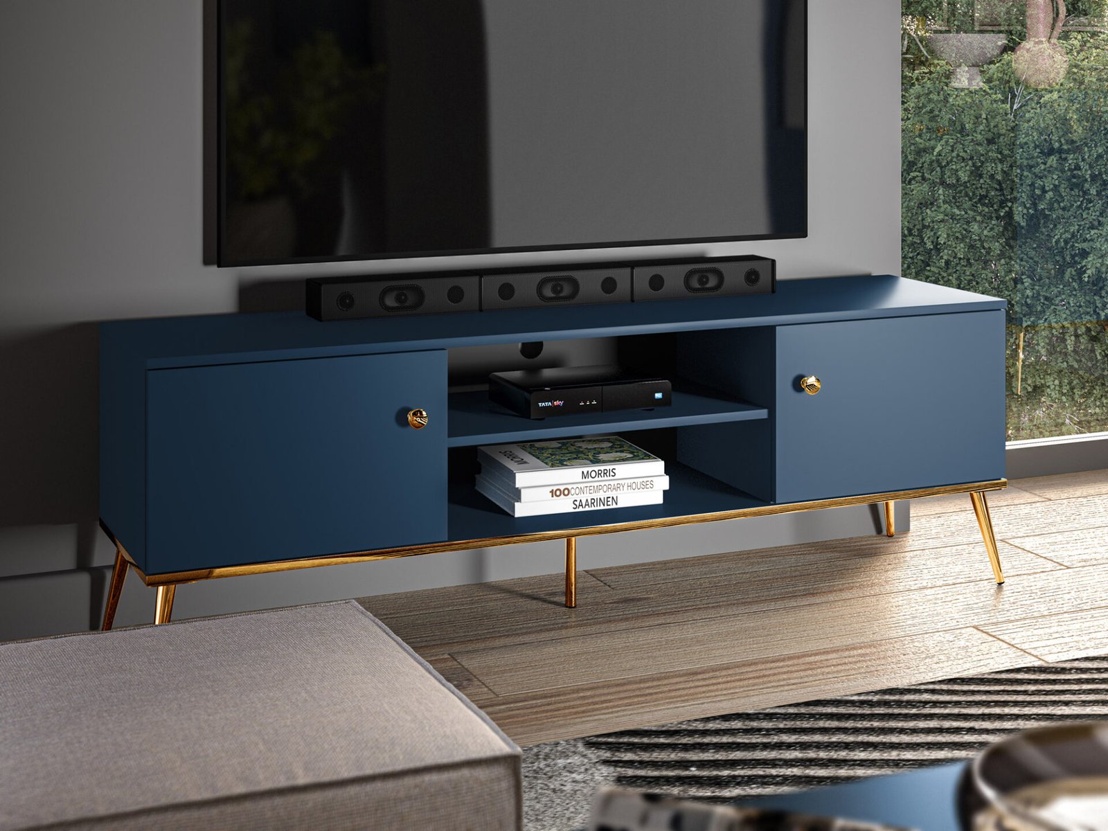 Marine 05 dark blue - 2D TV cabinet - Image 4