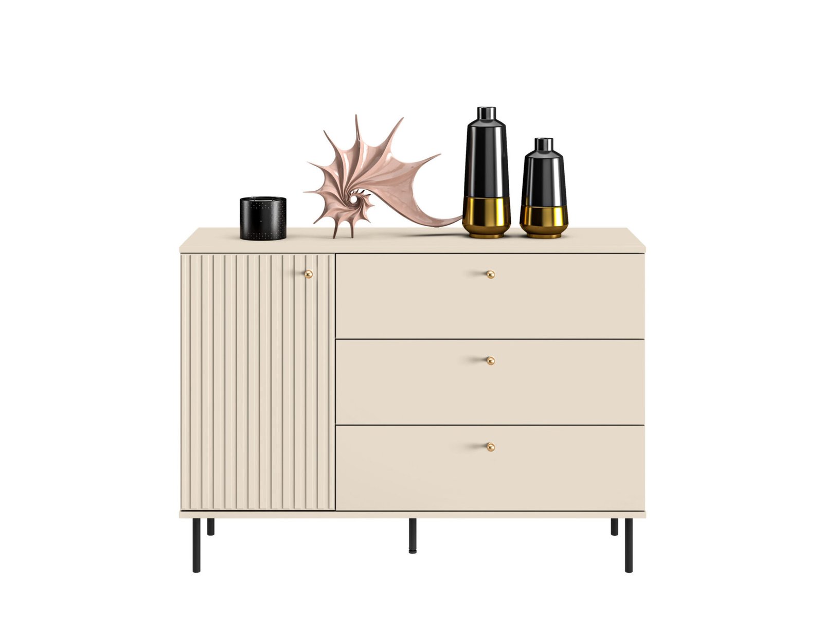 Sophie 05 cashmere chest of drawers 1D3S - Image 2
