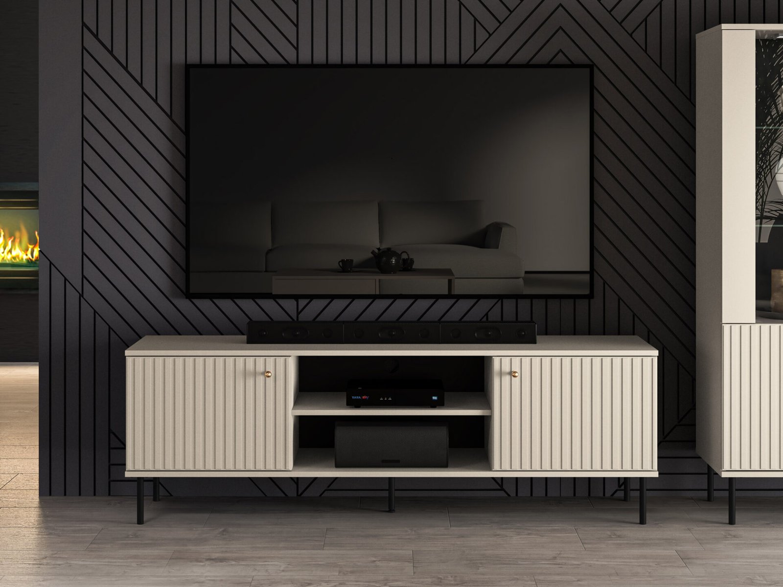 Sophie 06 cashmere - 2D TV stand - Image 4