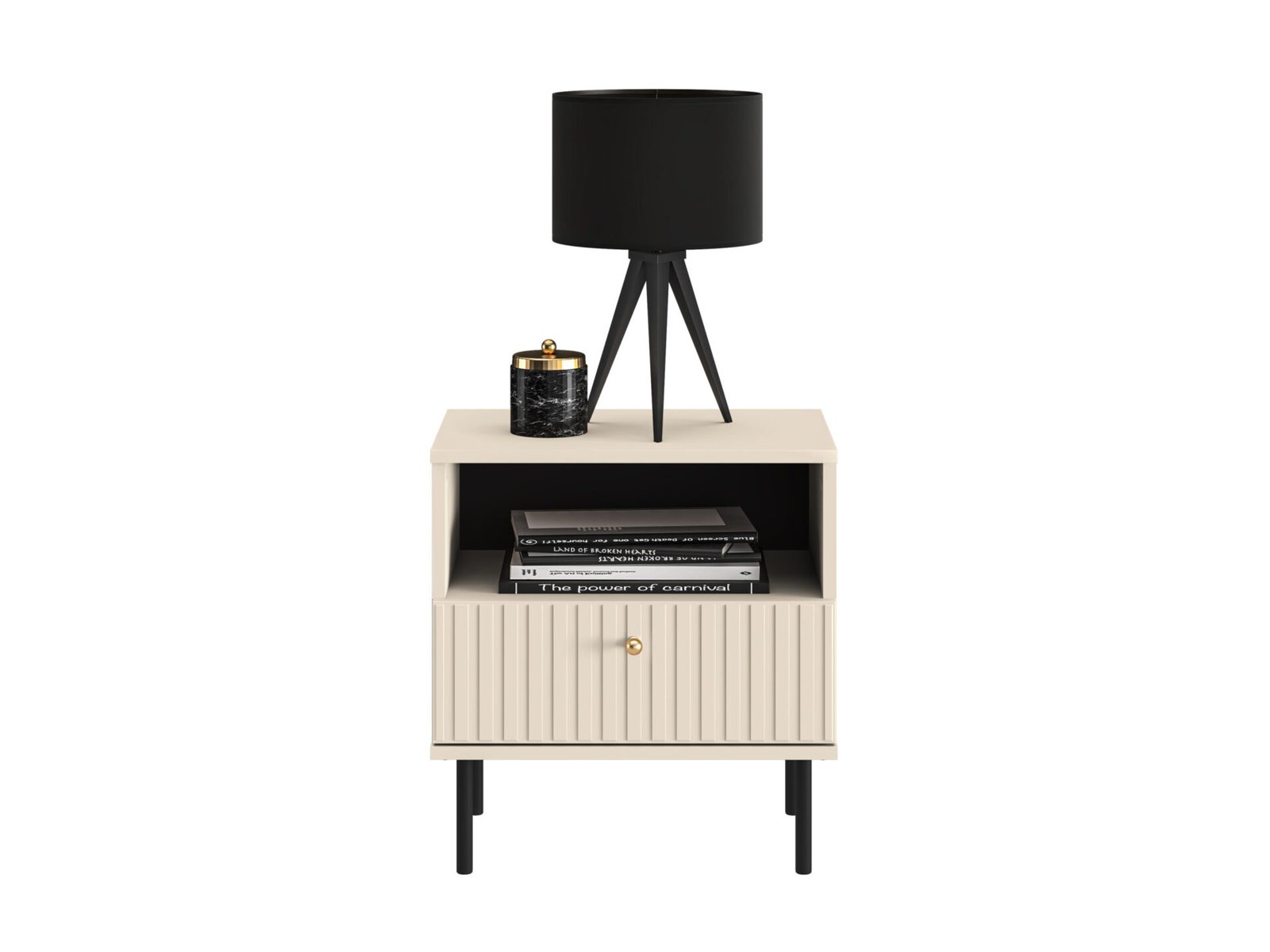 Sophie 07 cashmere - bedside table 1S - Image 2