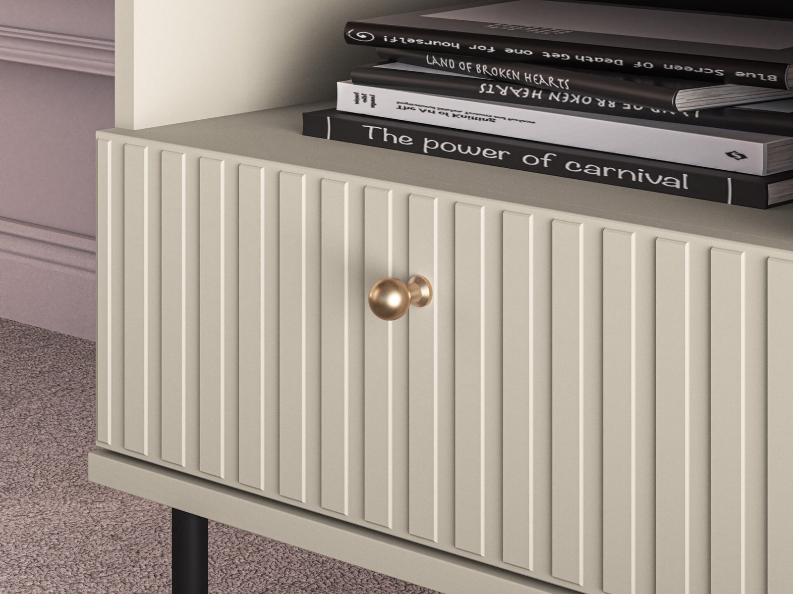 Sophie 07 cashmere - bedside table 1S - Image 6