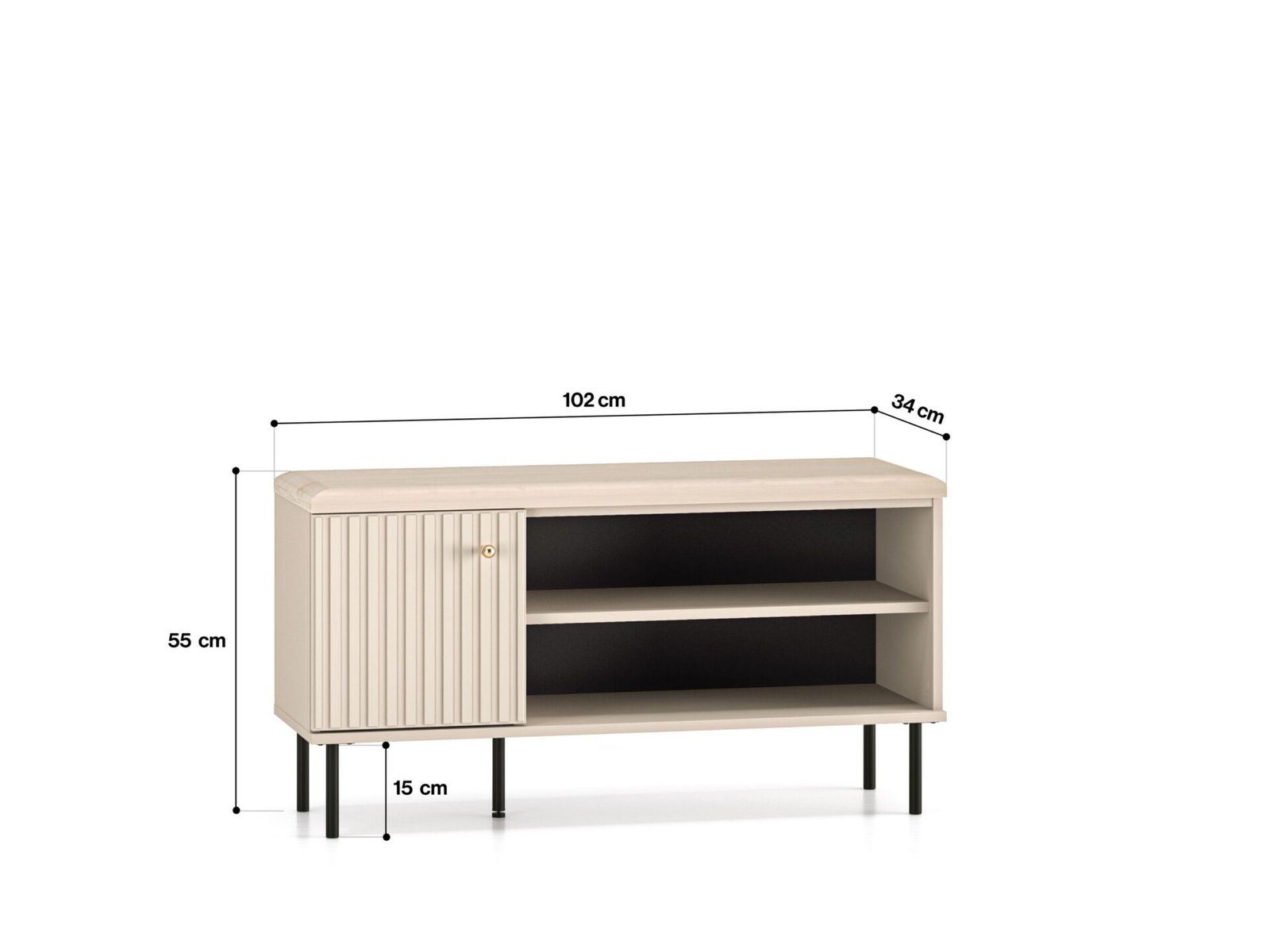 Sophie 15 cashmere - 1D cabinet - Image 6