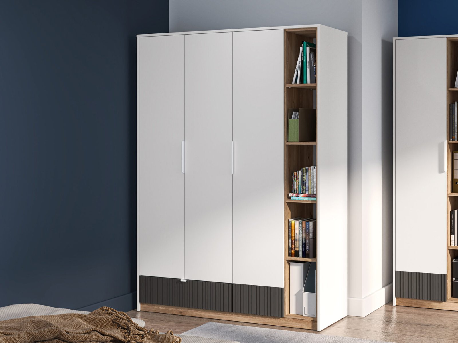 Torino 01 Alpine white/Castello honey/matte graphite - Wardrobe - Image 4