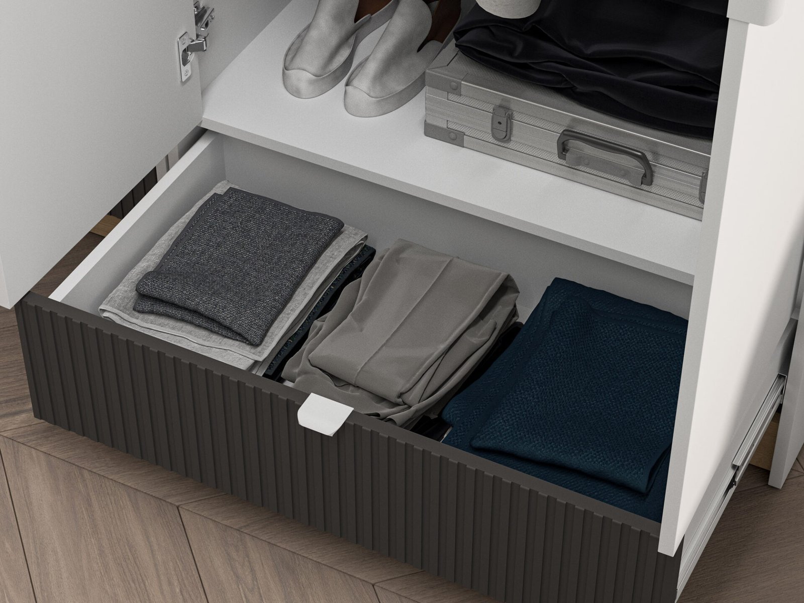 Torino 02 Alpine white/Castello honey/matte graphite - Wardrobe - Image 6