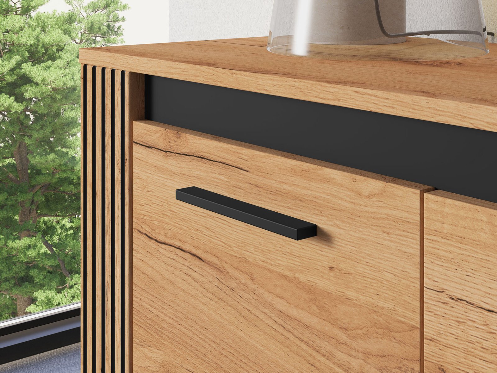 URSO 07 craft gold/black chest of drawers 1D4S - Image 8