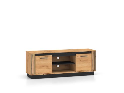 URSO 08 craft gold/black – 2D TV cabinet