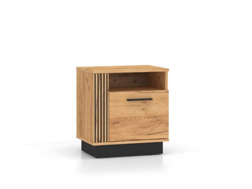 URSO 09 craft gold/black – 1D bedside table