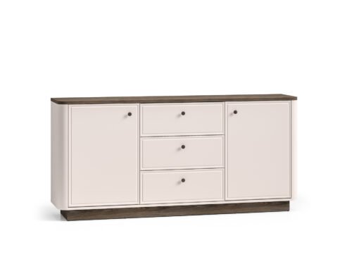 Vilavio 03 dark windmill oak / cashmere color – 2D3S chest of drawers