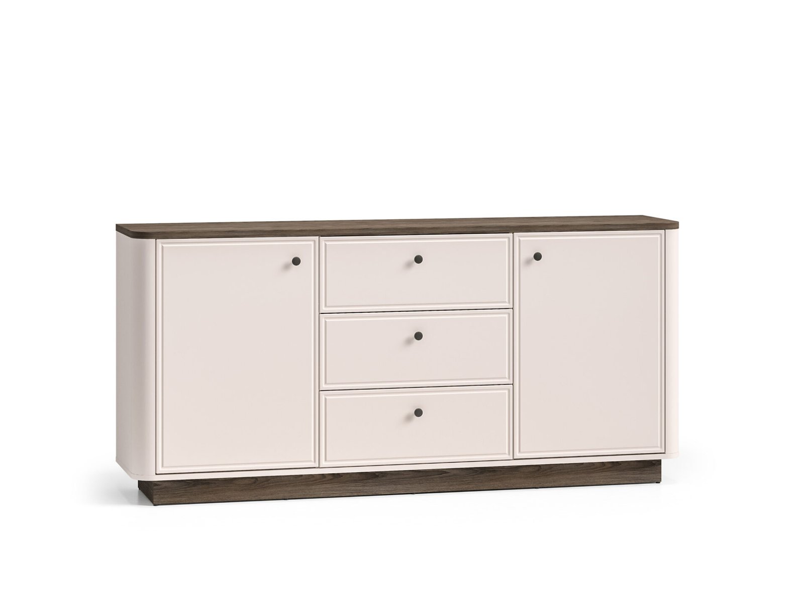 Vilavio 03 dark windmill oak / cashmere color - 2D3S chest of drawers