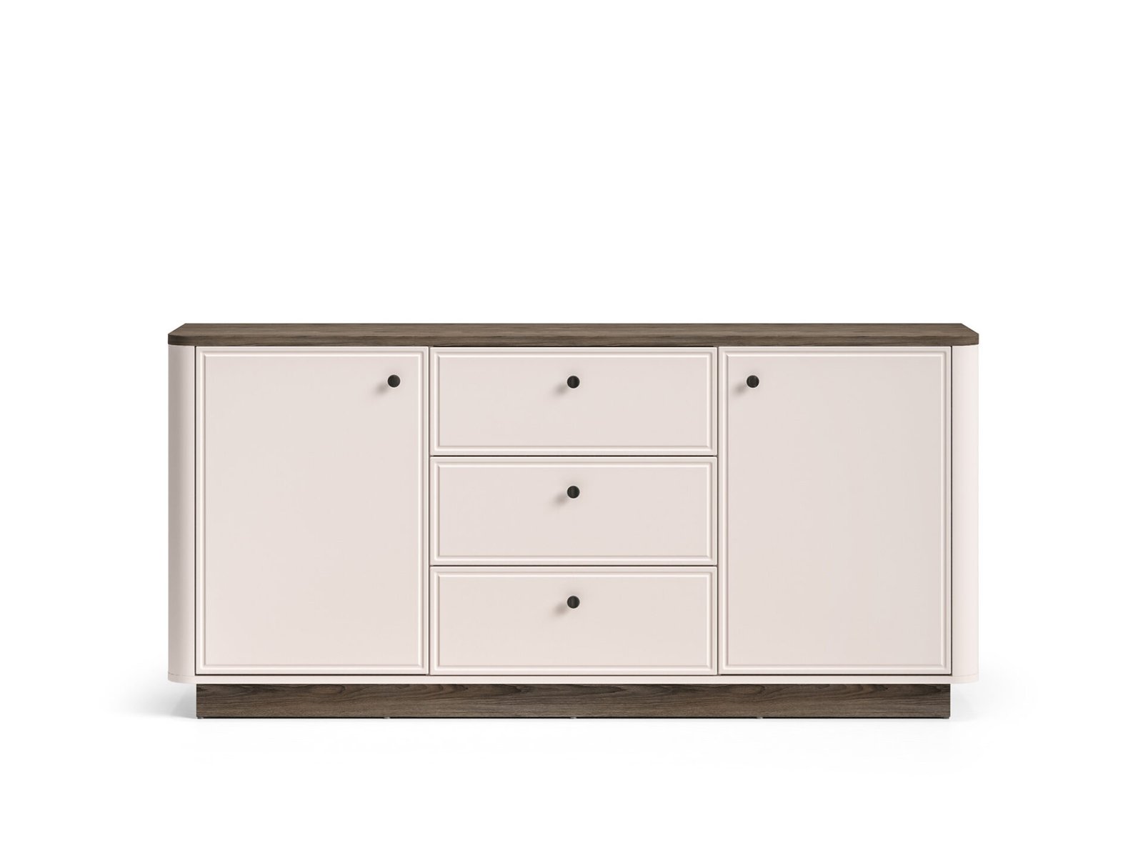 Vilavio 03 dark windmill oak / cashmere color - 2D3S chest of drawers - Image 2