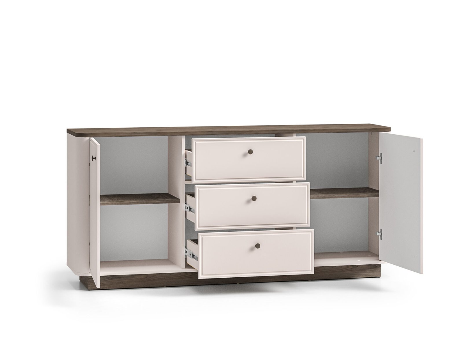 Vilavio 03 dark windmill oak / cashmere color - 2D3S chest of drawers - Image 5