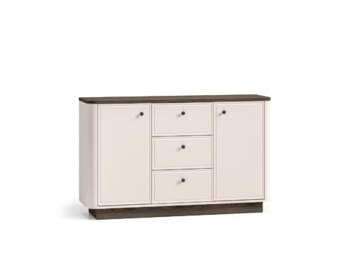 Vilavio 04 dark windmill oak / cashmere color – 2D3S chest of drawers
