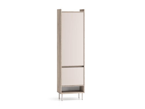 Voco 01 cremona oak terracotta / cashmere color wardrobe 2DL/P