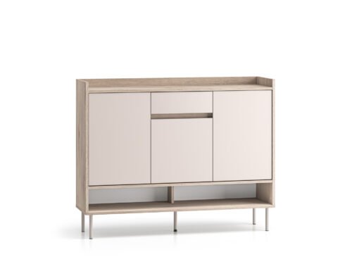Voco 02 cremona oak terracotta / cashmere – 3D1S chest of drawers