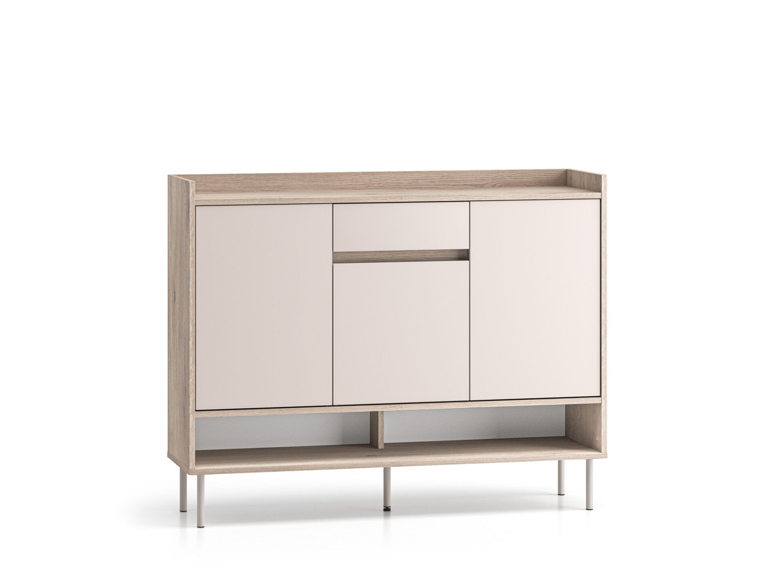 Voco 02 cremona oak terracotta / cashmere - 3D1S chest of drawers