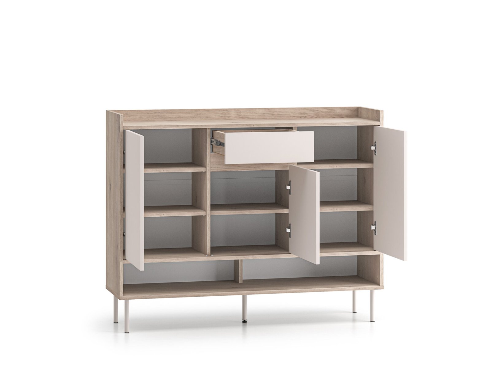 Voco 02 cremona oak terracotta / cashmere - 3D1S chest of drawers - Image 5