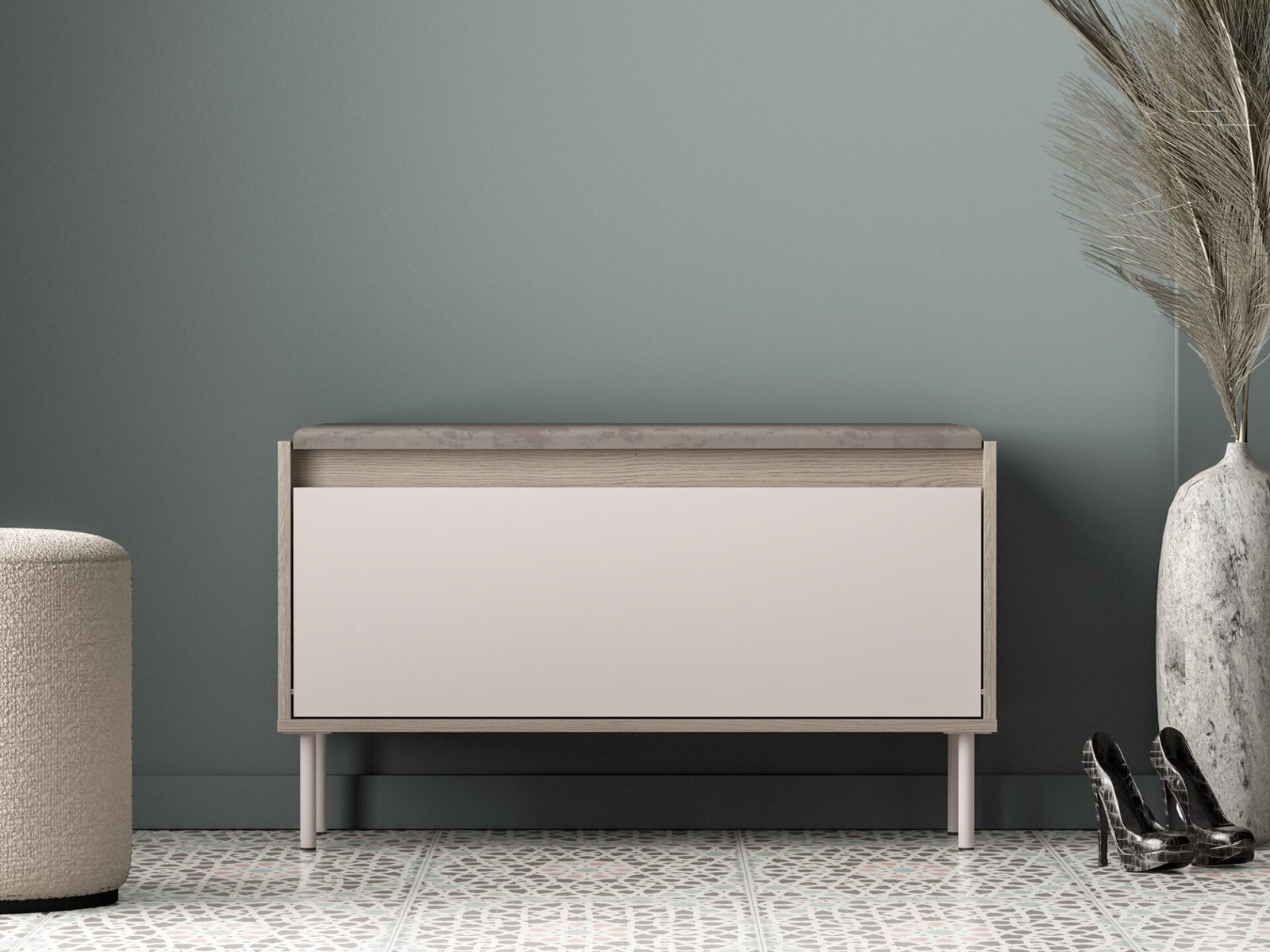 Voco 05 Cremona oak terracotta / cashmere - 1K cabinet - Image 3