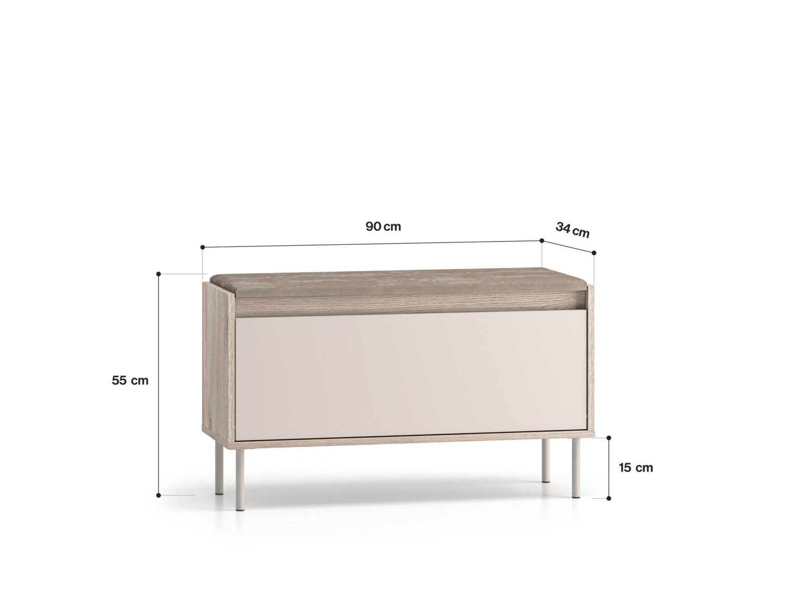 Voco 05 Cremona oak terracotta / cashmere - 1K cabinet - Image 6