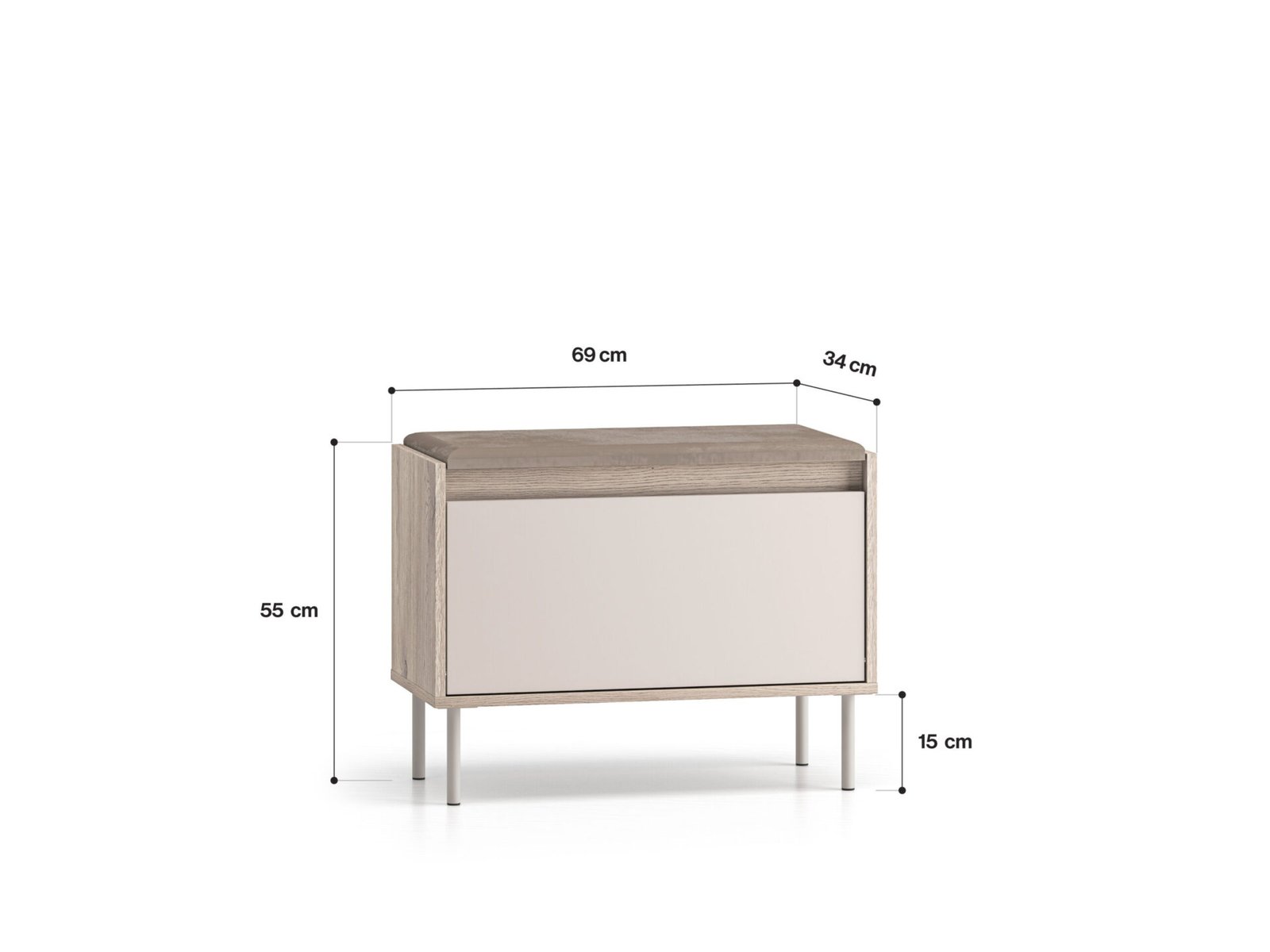 Voco 06 Cremona oak terracotta / cashmere - 1K cabinet - Image 6