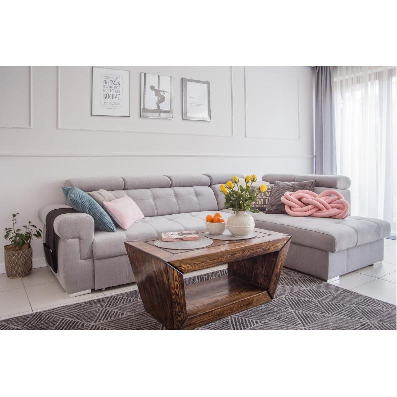 ATLANTA corner sofa, leather, 190x280