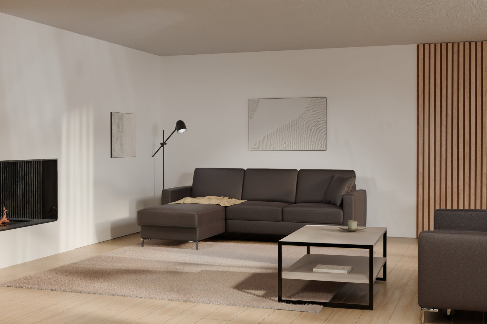 BASIC 2.5F-REC/BK Etap corner sofa - Image 5