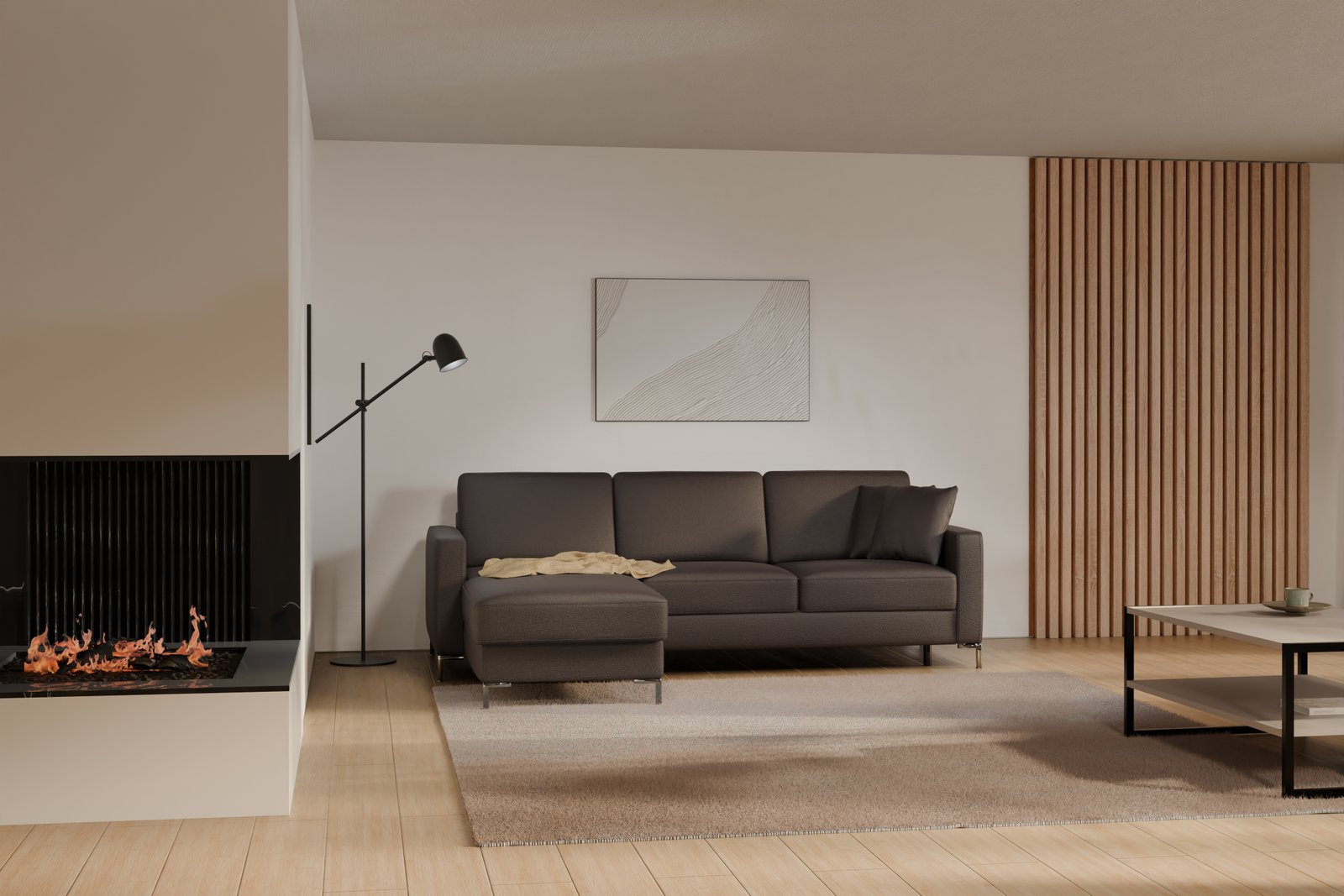 BASIC 2.5F-REC/BK Etap corner sofa - Image 6