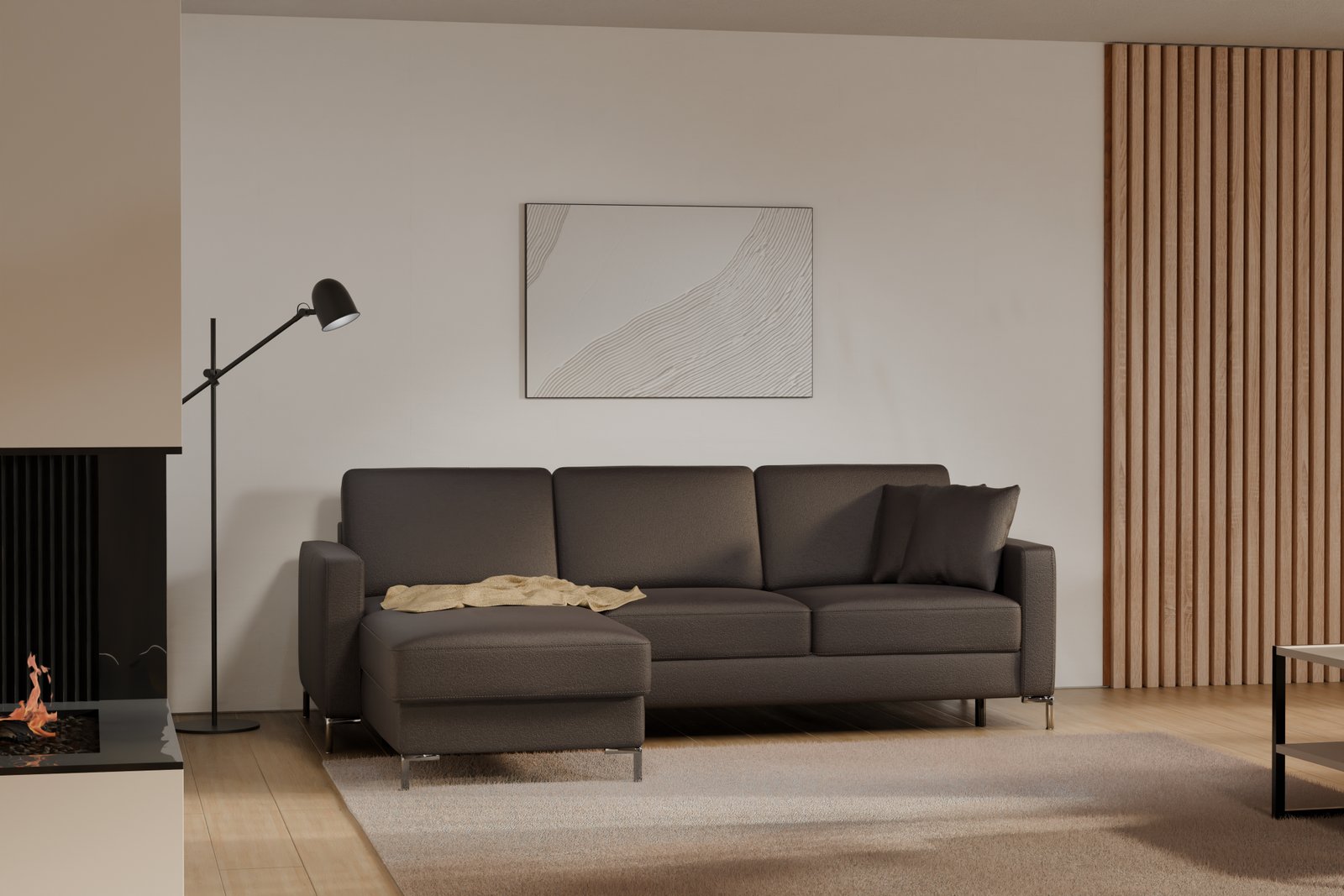BASIC 2.5F-REC/BK Etap corner sofa - Image 8