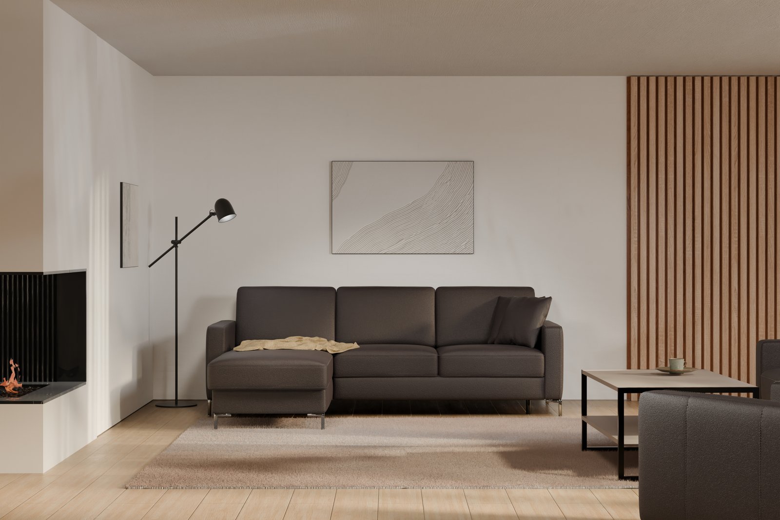 BASIC 2.5F-REC/BK Etap corner sofa - Image 12