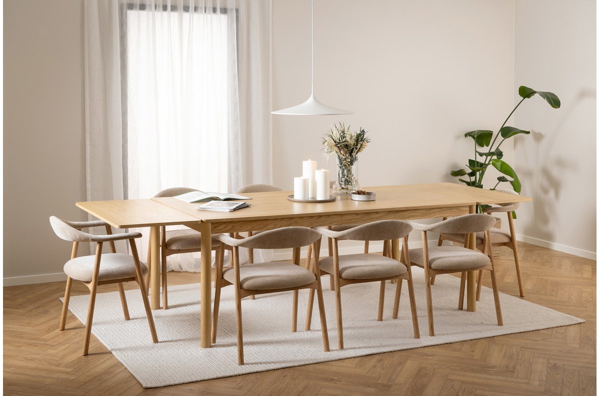 ADELE beige (Danny 3 fabric) / natural oak frame - WOODEN CHAIR FOR LIVING ROOM, DINING ROOM, RETRO KITCHEN - Image 7