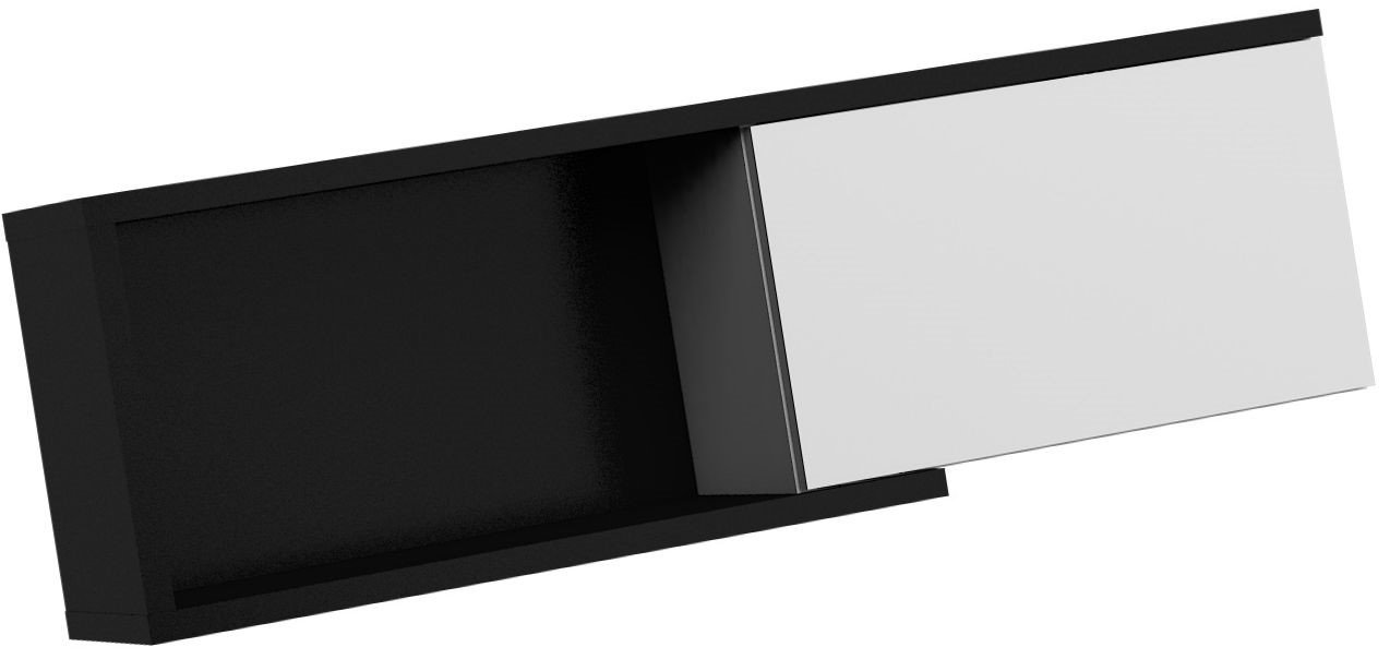 HYBRID 24 furniture shelf hanging cabinet for living room, black and white, glossyHYBRID - Image 4
