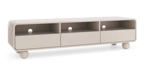 TV cabinet with niches and drawers Albion RTV180 cashmere color