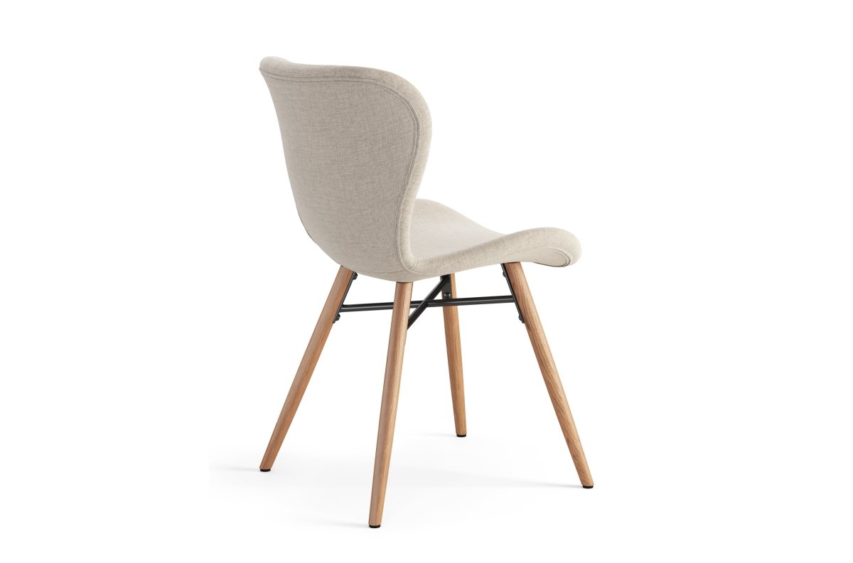 ALTEA beige (Rio 40 fabric) / natural oak legs - MODERN CHAIR FOR LIVING ROOM / DINING ROOM / KITCHEN / OFFICE - Image 2