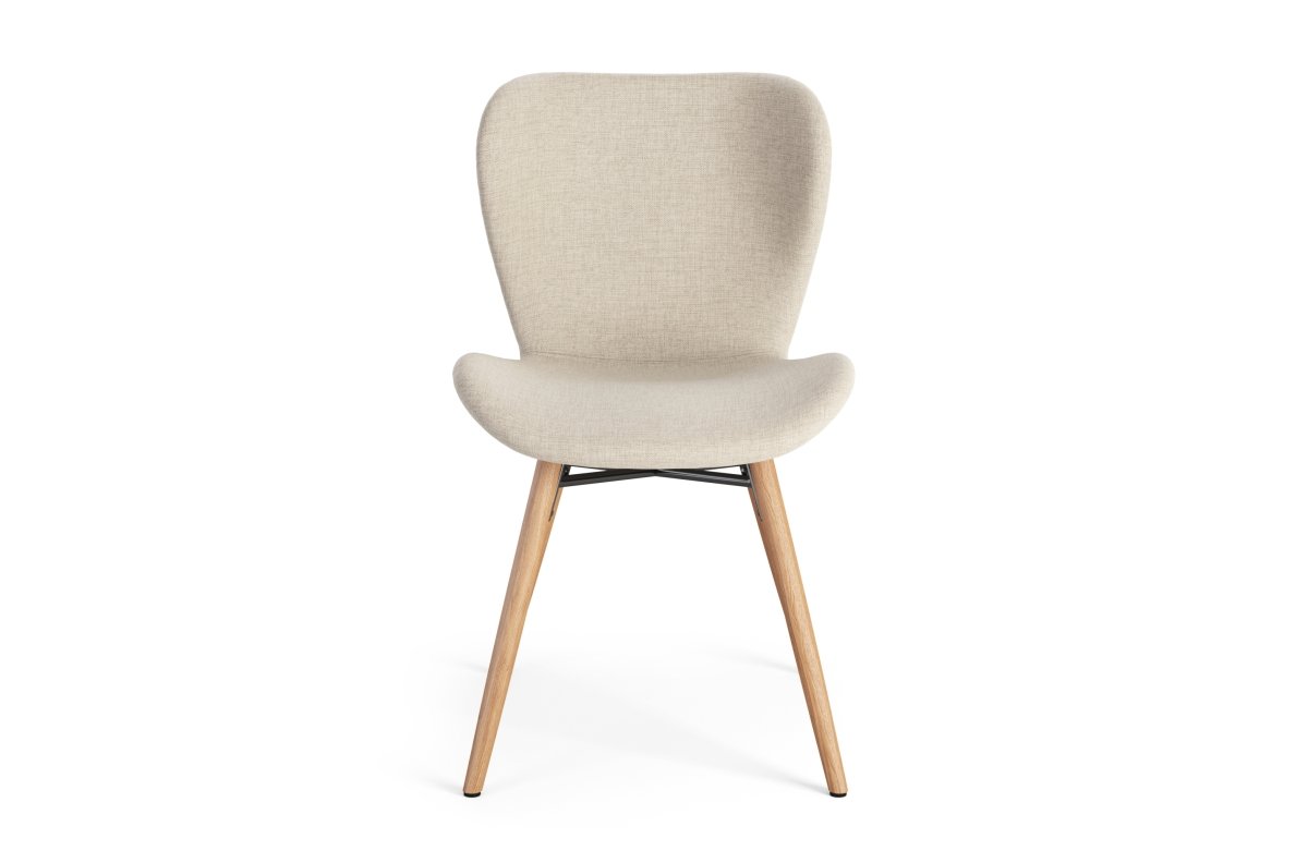 ALTEA beige (Rio 40 fabric) / natural oak legs - MODERN CHAIR FOR LIVING ROOM / DINING ROOM / KITCHEN / OFFICE - Image 5