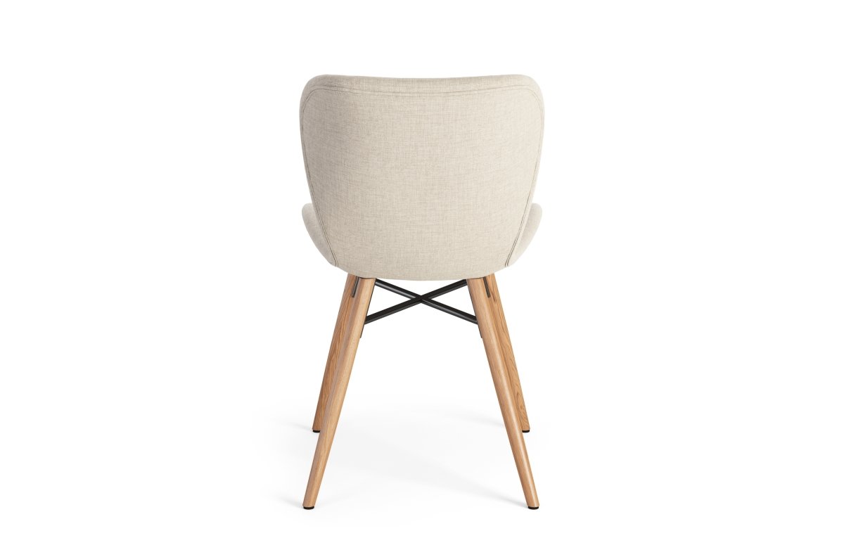 ALTEA beige (Rio 40 fabric) / natural oak legs - MODERN CHAIR FOR LIVING ROOM / DINING ROOM / KITCHEN / OFFICE - Image 6
