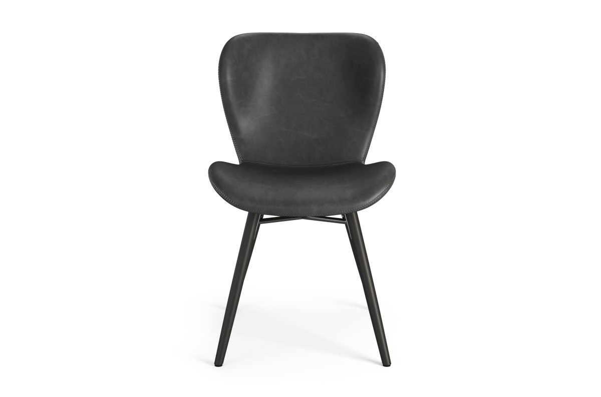 ALTEA black (dark gray) eco leather / black legs - MODERN CHAIR FOR LIVING ROOM / DINING ROOM / KITCHEN / OFFICE - Image 6