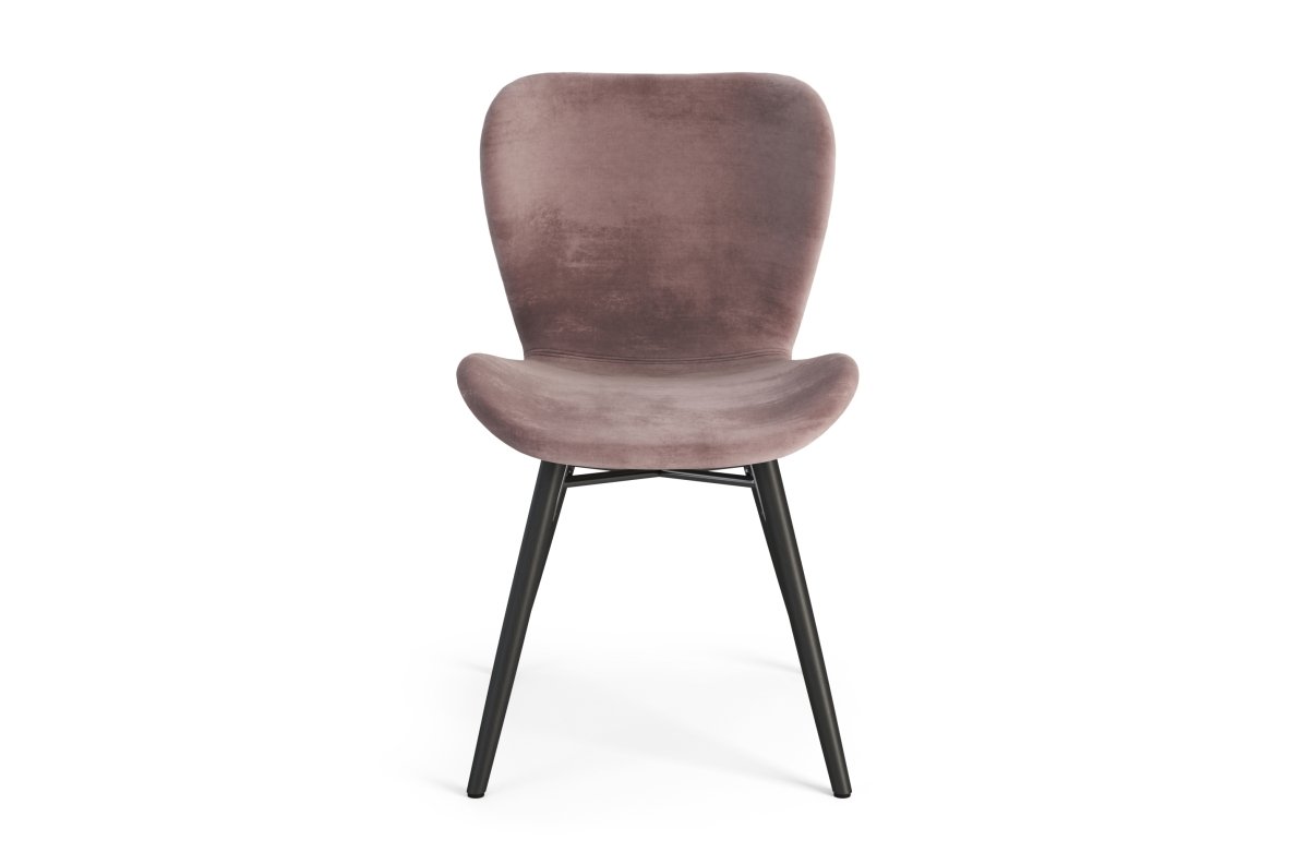 ALTEA velvet dusty pink/black legs - MODERN CHAIR FOR LIVING ROOM / DINING ROOM / KITCHEN / OFFICE (VELVET) - Image 6