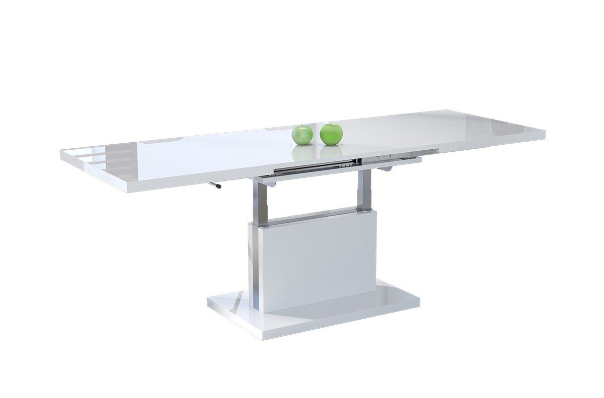 ASTON white glossy - MODERN FOLDING LIFT TABLE COFFEE TABLE