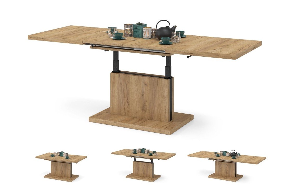 ASTON Craft Oak Gold - MODERN EXTENDABLE LIFT BENCH