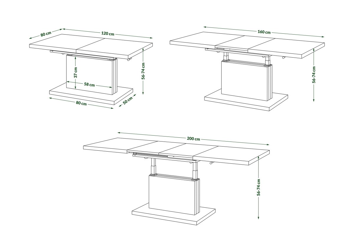 ASTON California Walnut - MODERN EXTENDABLE LIFT TABLE COFFEE TABLE - Image 6