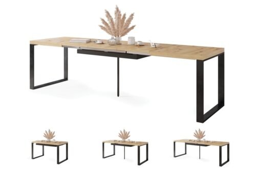 AVARI Artisan Oak – LIVING ROOM/DINING ROOM TABLE, EXTENDABLE TO 270 OR 290 CM!