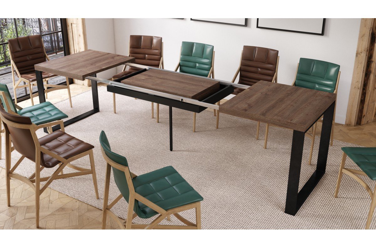 AVARI brown oak - loft table for the living room/dining room, extendable to 270 or 290 cm! - Image 3