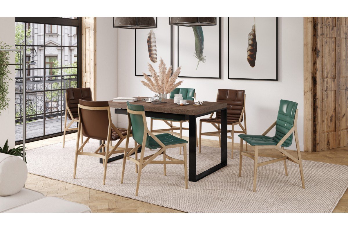 AVARI brown oak - loft table for the living room/dining room, extendable to 270 or 290 cm! - Image 5
