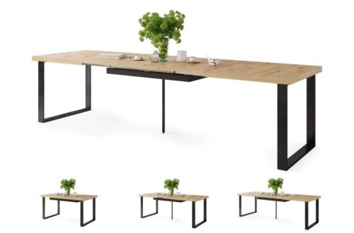 AVELLA Artisan Oak – LIVING ROOM/DINING ROOM TABLE, EXTENDABLE UP TO 310 CM!