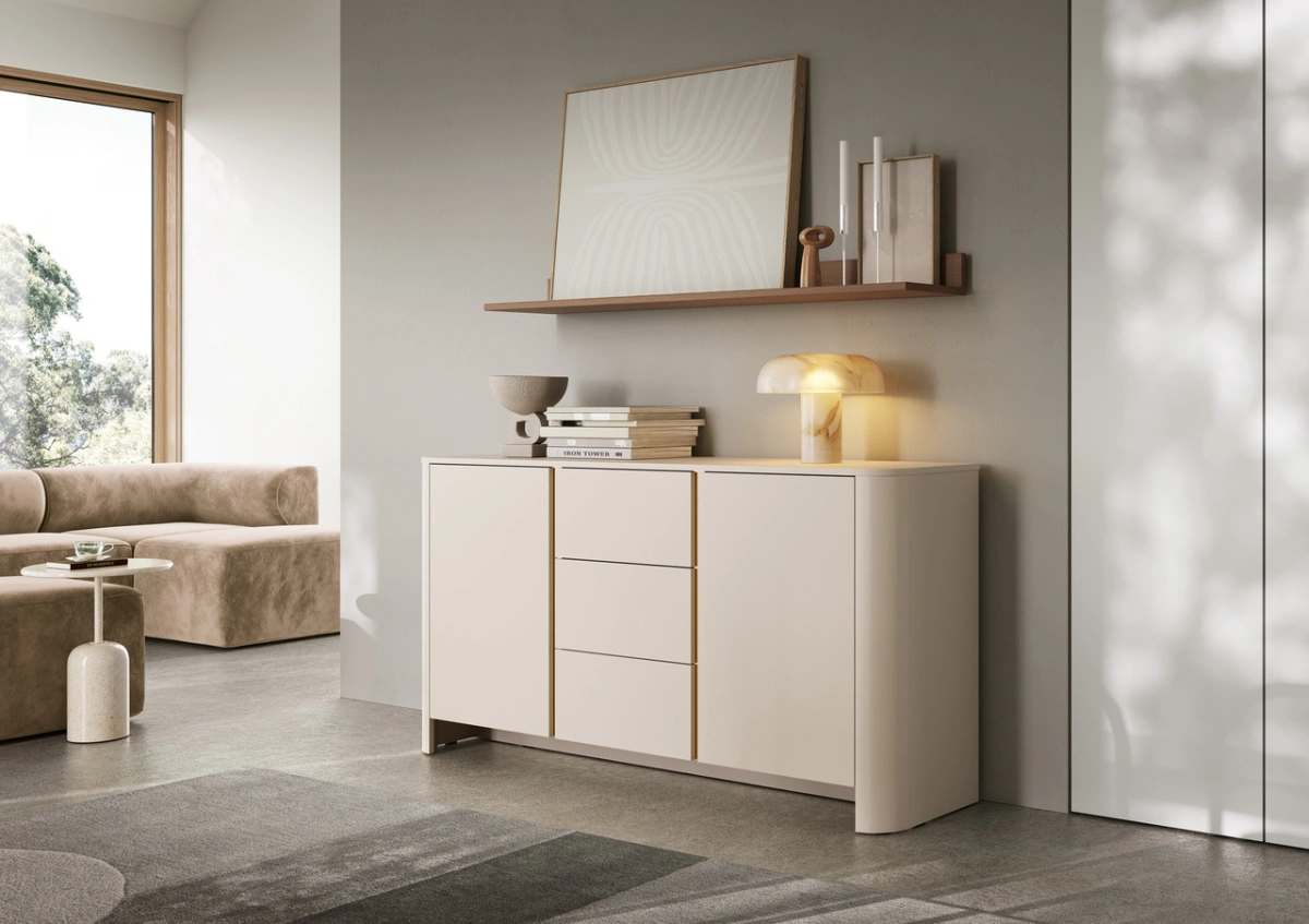 Chest of drawers with cabinets Bari cashmere K103 - Image 7