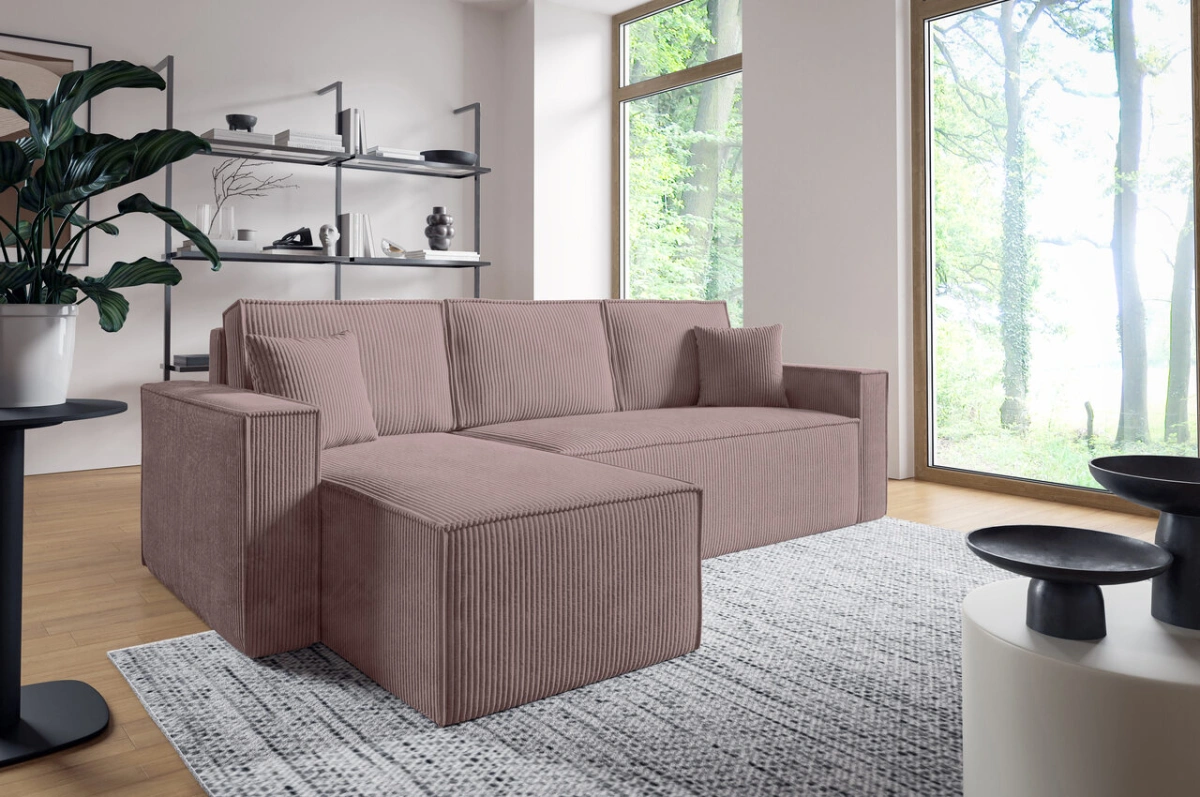 Extendable corner sofa with L-shaped arm - Image 2